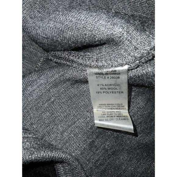 Soft Surroundings Womens XL Runway Pullover Velvet Trim Tunic Wool Sweater Knit - Picture 12 of 13